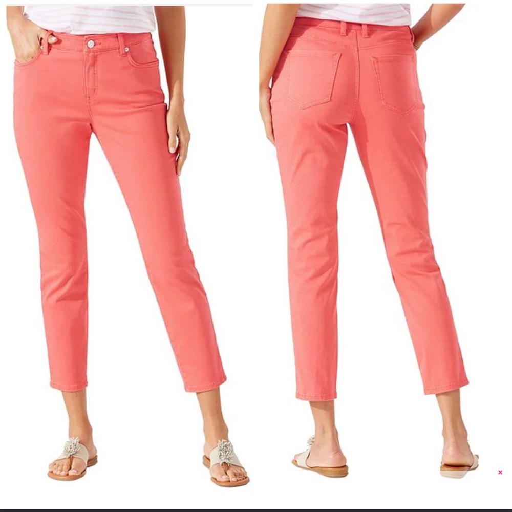 Tommy Bahama
Boracay Beach Cotton Blend Stretch Sateen High Rise Ankle J…